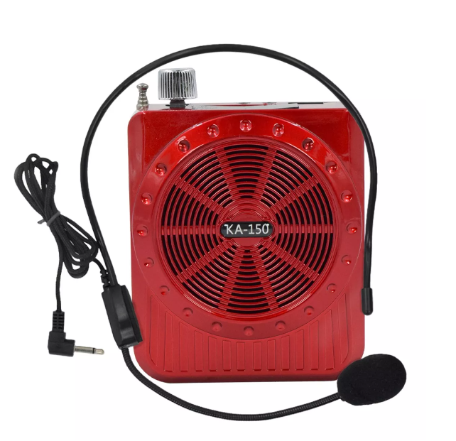 Amplificador de Voz Megafone Bluetooth com Microfone e Rádio KB-150 (***DISPONÍVEL SOMENTE AZUL E VERMELHO)