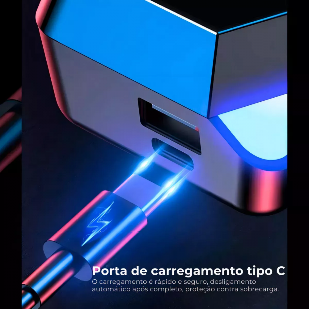 Fones de Ouvido Auricular Bluetooth Wireless Touch Luz RGB Kapbom KA-986