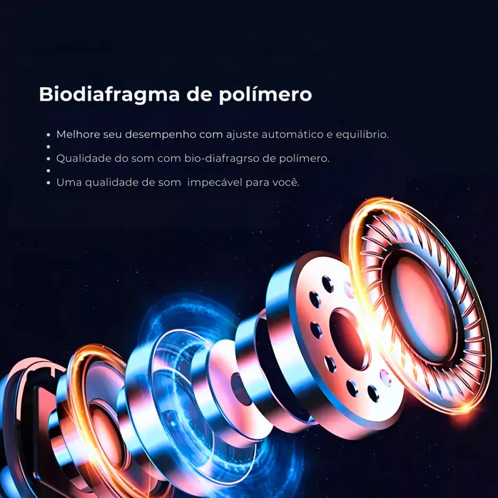 Fones de Ouvido Auricular Bluetooth Wireless Touch Luz RGB Kapbom KA-986