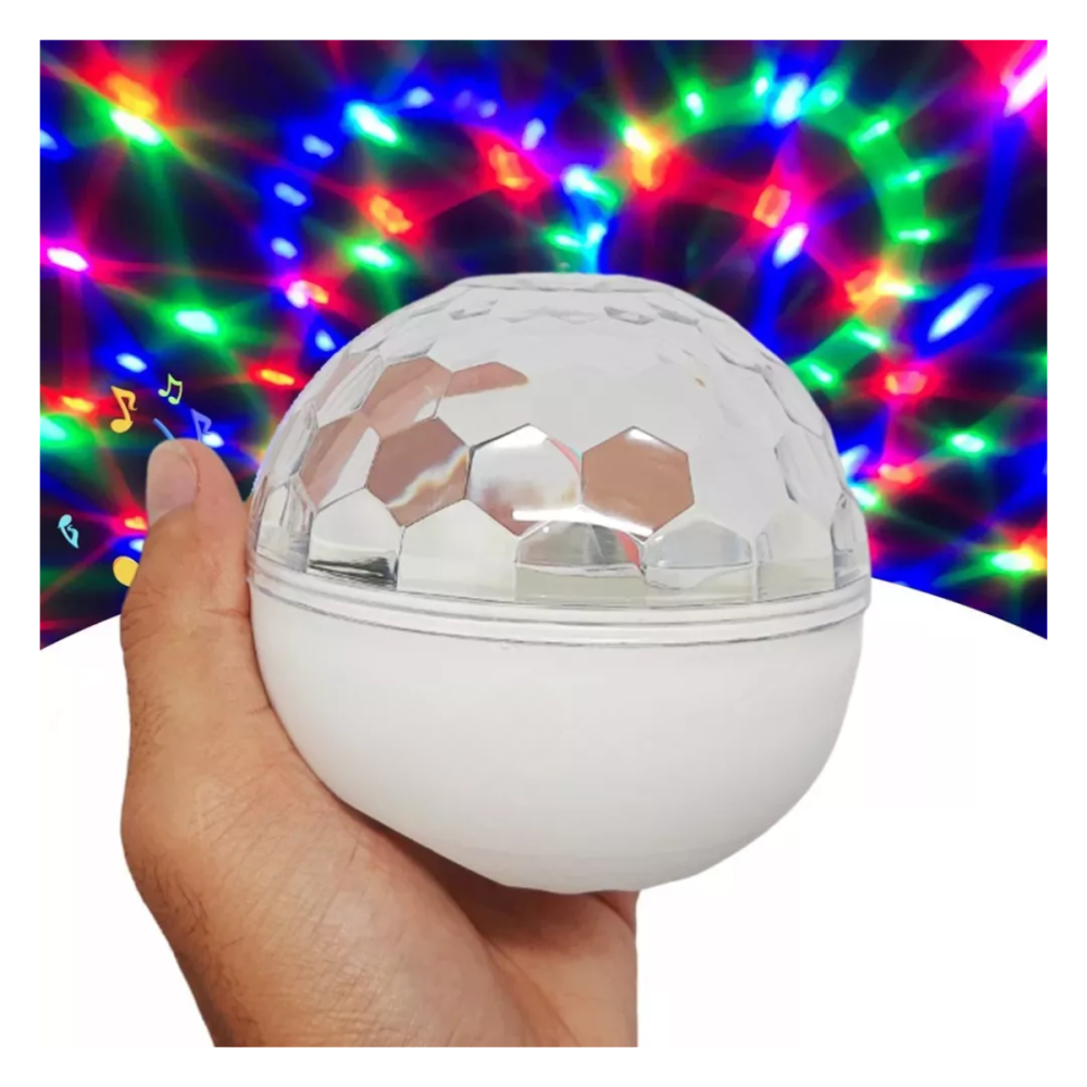 Mini Globo de Luzes LED Festas 5W com FIO conexão USB Eletromex EL-1953