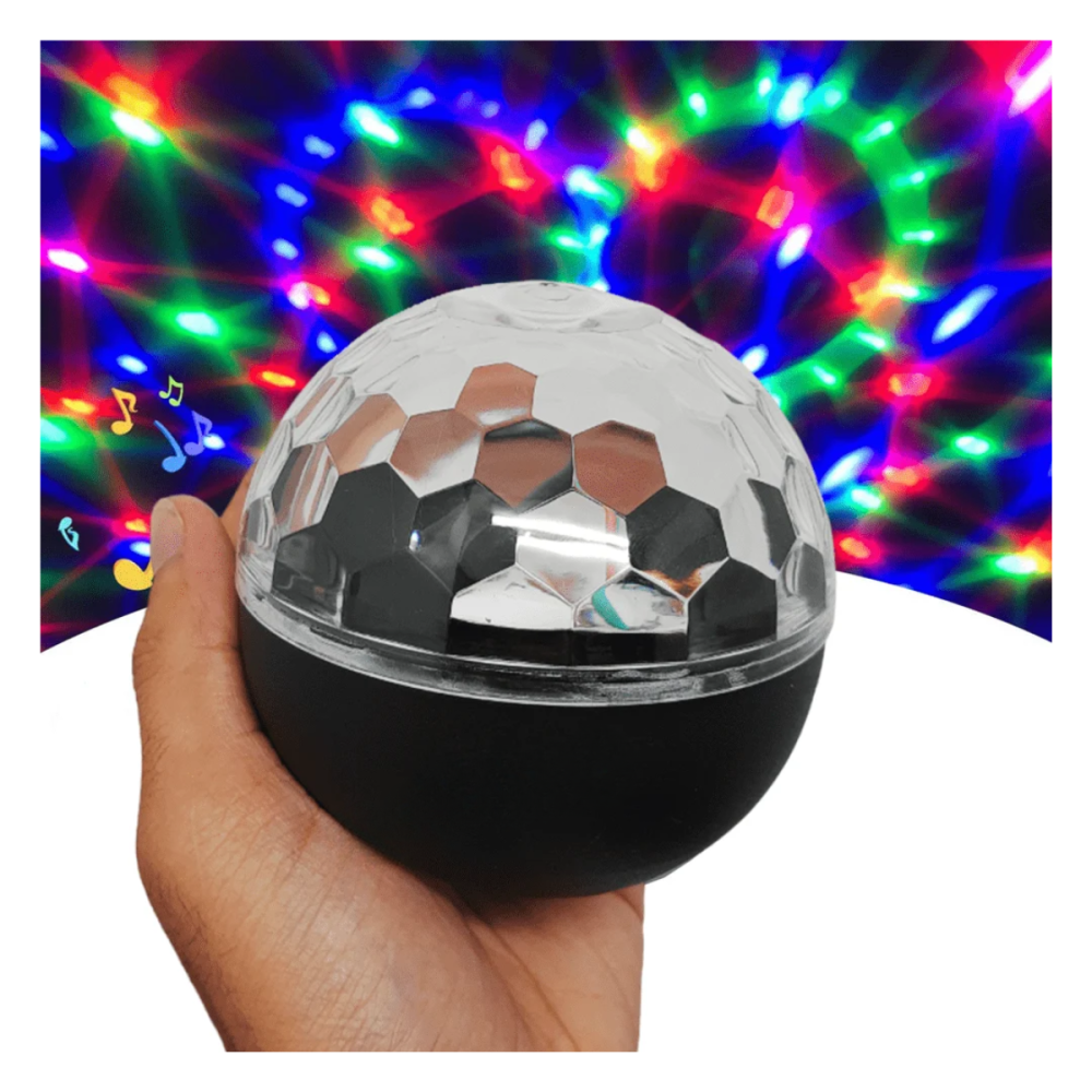Mini Globo de Luzes LED Festas 5W com FIO conexão USB Eletromex EL-1953